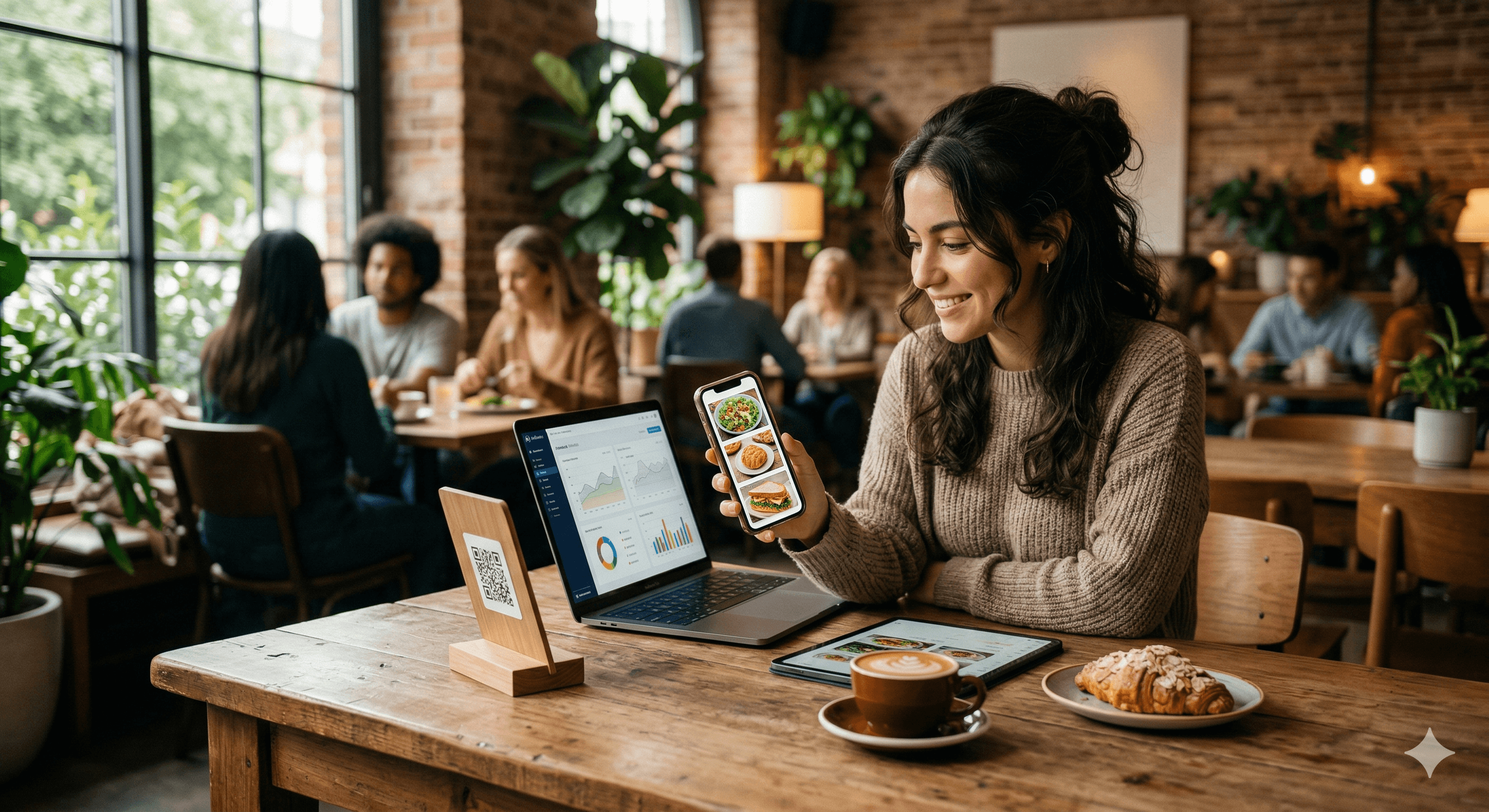 Kafede dijital menü deneyimi